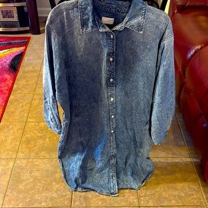 Denim Button-Up Jean dress